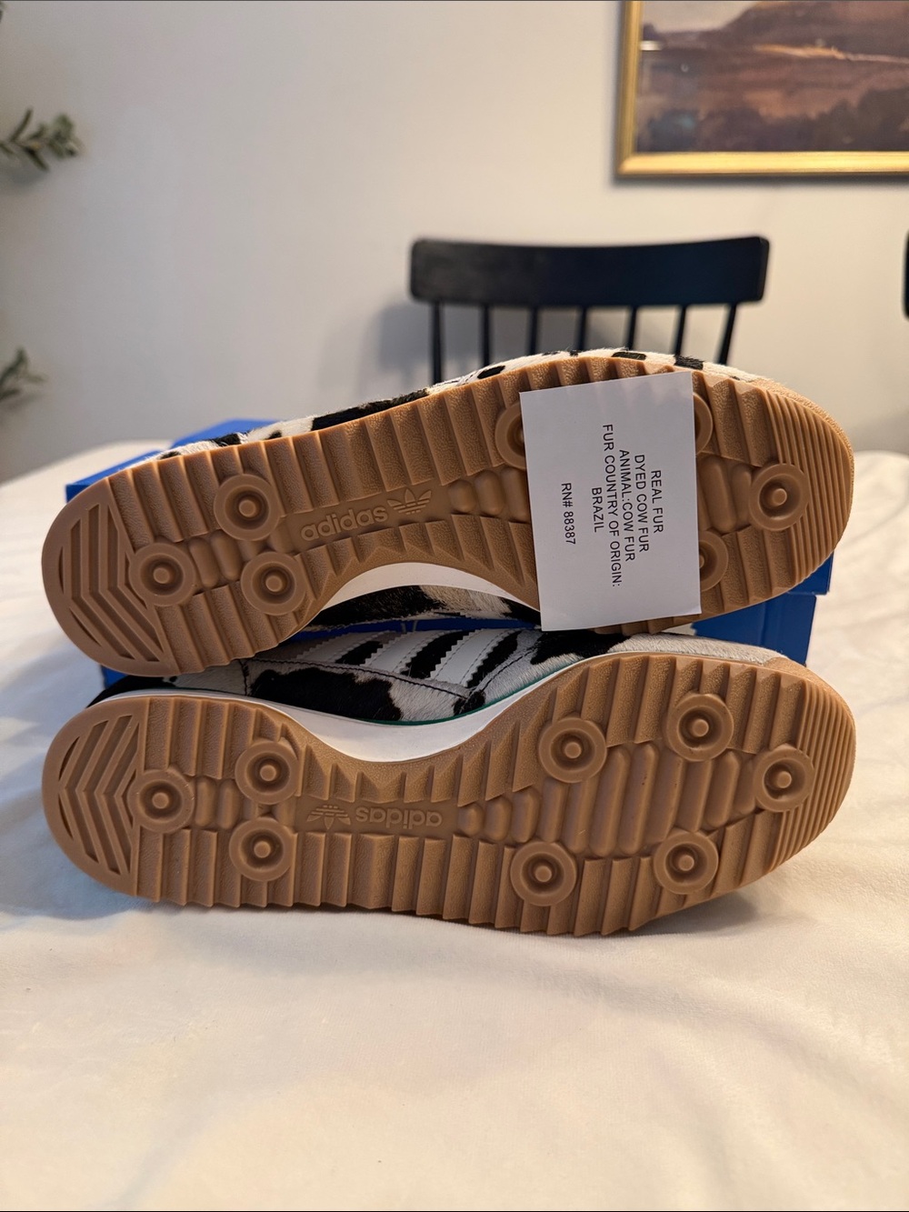 New! Adidas Women’s COW PRINT SL 72 OG SHOES, sz 8 - Picture 5 of 10
